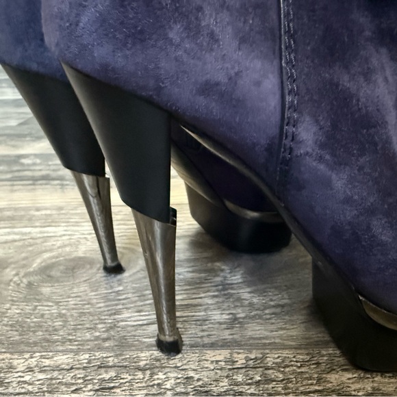 Gianmarco Lorenzi Purple Knee-High Boots - Picture 10 of 10